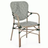 Chaise avec accoudoir Cadeira vert 55 x 62 x 93 cm - par 8