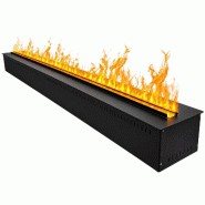 Cheminée Électrique Encastrable Divina Fire Vapor125 - Effet Flamme Vapeur D'Eau 3D, 7 Couleurs Led, Contrôle Via Application Et Télécommande, 12
