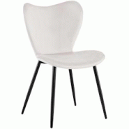 CLP Chaise de salle à manger Maika Gris/Velours - gris textile 326422 CLP Chaise de salle à manger Maika Gris/Velours - gris textile 326422
