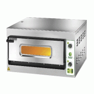 Four à pizza électrique professionnel FIMAR. Modèle FYL4 manuel. 1 chambre de cuisson avec dessus réfractaire et lumière. Capacité 4 pizzas - 839