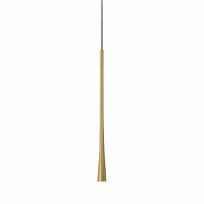 Gea Luce Suspension Simple Dafne S/G Led 7W 3000K Cri>90 En Aluminium - Or Avec Rosace Noire - Gealuce - doré DAFNE S/G - ORO