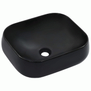 Helloshop26 - Lavabo salle de bain 44,5 cm céramique noir 02_0002615 - 3000101121533