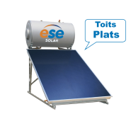 Kit chauffe-eau solaire 200 litres thermosiphon pour toit plat