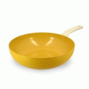 Menastyl - Wok 28cm Colorama Safran - En Aluminium - Revetement Antiadhesif En Ceramique - 3256391017753 Menastyl - Wok 28cm Colorama Safran - En Aluminium - Revetement Antiadhesif En Ceramique - 3256391017753