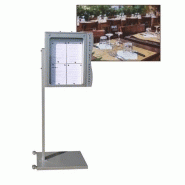 Porte menu exterieur sur pied double face lumineux anjou jurine_0