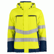 PROJOB Parka softshell dblée HV jne/marine S PROJOB Parka softshell dblée HV jne/marine S