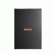 RHODIA Lot de 5 Notepad Active format 210x297 / A4, 80 feuilles microperforées 90 g/m² reliure intégrale, quadrillé 5x5 - 3037920199207