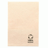Serviette en ouate recyclée naturel "Mini servis" 1 pli 17x17cm - par 200