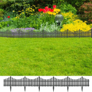 Vidaxl bordures de pelouse 17 pcs anthracite 10 m pp 314682 Vidaxl bordures de pelouse 17 pcs anthracite 10 m pp 314682