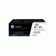 410X LaserJet, lot de 2 cartouches de toner grande capacité authentiques, noir
