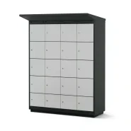 Borne de recharge pour vélos électriques - 16 compartiments avec serrure à cylindre