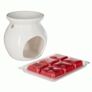 Brûle-parfum & cire 30g fruits rouges - Design tendance - Paris Prix Brûle-parfum & cire 30g fruits rouges - Design tendance - Paris Prix