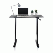 Bureau STAND CR 120 x 60 réglable en hauteur manuellement noir hjh OFFICE - noir multi-matériau 802115
