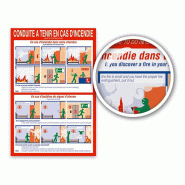 Consigne Incendie - Pancarte rigide 1 mm avec fil nylon - Garantie 1 an Consigne Incendie - Pancarte rigide 1 mm avec fil nylon - Garantie 1 an