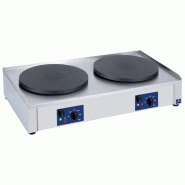 Crêpière électrique, 2x ø 400 mm 925x510x200 mm - VIRTUS - 0615402029476