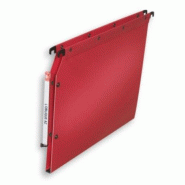 ELBA Boîte de 10 dossiers suspendus Ultimate A4, fond D15, en polypro rouge - 3362949905912 ELBA Boîte de 10 dossiers suspendus Ultimate A4, fond D15, en polypro rouge - 3362949905912