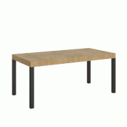 Itamoby Table Extensible 200/304X90 Cm Everyday Chêne Naturel Avec Pieds Anthracite - marron 8050598050330