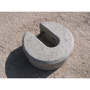 Masse cylindrique en béton moulé empilable - Lestage 23kg - REF2190023