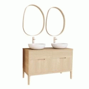 MOB-IN Meuble vasque + robinet + miroir ALASKA - 3701606503359 MOB-IN Meuble vasque + robinet + miroir ALASKA - 3701606503359