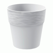 Prosperplast - Pot FURU - 12,2x12,2x12,2 cm, coloris Blanc - blanc plastique polypropylène ZA3291