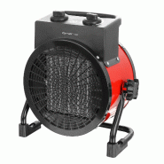 Radiateur soufflant Emerio Power 3000 W – Jusqu’à 30 m² – IP20 – Thermostat réglable – Fonction ventilation – FH-128620 Rouge - rouge 7333282032883