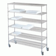 Sclessin 374.861 HYGIRACK Chariot Étagères L1830xP610mm Professionnel - 374.861