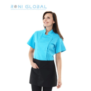 Tablier de service sans bavette - coton et polyester - 2 poches - MANGUE REMI CONFECTION - Ref: R-6148_0