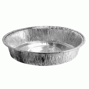 Tourtière aluminium 1690ml Ø33x2cm - par 50