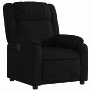 VidaXL Fauteuil inclinable noir tissu Modèle Quorvanel - 3206202