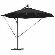 VidaXL Parasol Noir 294 x 294 x 248 cm Polyester et Aluminium Modèle Titan Confort Élite - 42003387
