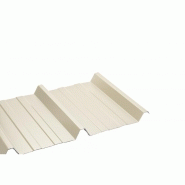 Bac acier laqué régulé 1045 - 0.63mm - Beige 1015 - 105cm x 250cm - Feutrine anti-condensation_0