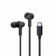 Belkin ROCKSTAR Casques Avec fil Ecouteurs Appels/Musique USB Type-C Noir