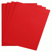 Clairefontaine Rame de 125 feuilles de papier Maya, 270 g/m², 50x70, coloris rouge - rouge 397256C