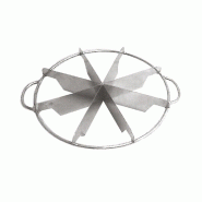Coupeur gateaux laiton argent 8 parts Ø25,5cm