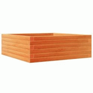Helloshop26 - Jardinière bac lit surélevé plantes fleurs terrasse jardin cire 70 x 70 x 23 cm bois de pin massif marron 02_0038488 - 3000217696925 Helloshop26 - Jardinière bac lit surélevé plantes fleurs terrasse jardin cire 70 x 70 x 23 cm bois de pin massif marron 02_0038488 - 3000217696925