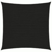 Helloshop26 - Voile d'ombrage 160 g/m² noir 6 x 6 m PEHD 02_0009224 - noir 3000498447766