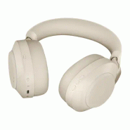 Jabra Evolve2 85 Casque Avec fil &sans fil Arceau Bureau/Centre d'appels USB Type-A Bluetooth Beige