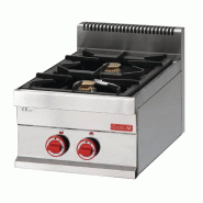Réchaud à gaz 2 feux - P650 | Gastro m - GL916