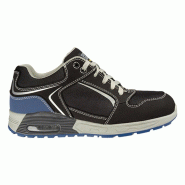 Safety Jogger - Chaussures de sécurité basses au confort inégalé avec coussin d'air RAPTOR noir et blanc S1PS Noir / Blanc Taille 43 - 43 noir mat