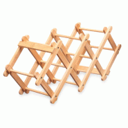 San Ignacio KINVARA - Casier à bouteilles pliable en bambou 54x15x21,5cm - SANR165