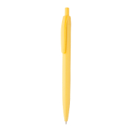 Stylo à bille coloré en plastique - encre bleue - couleur jaune - poids 7g Stylo à bille coloré en plastique - encre bleue - couleur jaune - poids 7g
