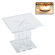 Support presentoir plateau alimentaire carre_0