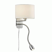 Applique 1xE14, max. 40W + LED 3,1W, 310lm, 3000K, IP20 - Trio - Hotel - cuivre 4017807247251_0