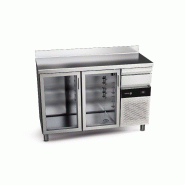 Arrière-bar réfrigéré avec portes vitrées et serrures  2 portes 355 L de la gamme Snack Fagor Professional - avec pieds