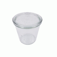 Bocal Weck avec couvercle en verre 850ml  Ø10x15 cm - par 6