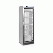 Congélateurs verticaux de vitrine 400 litres inox avec porte vitrée - PUF400VSG