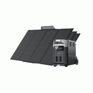 EcoFlow DELTA Pro Générateur solaire (Portable PV400W) - EcoFlow DELTA PRO + 3 * Panneaux solaires 400W