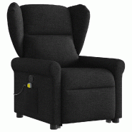 Fauteuil de massage inclinable Noir Tissu Modèle Ivella - 8721102963681