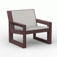 Fauteuil lounge in & out FRAME - grenat