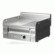 Fry-Top électrique EURO-SNACK semi-rainurée en ACIER rectifié - L600 | Mainho - PLR60ET